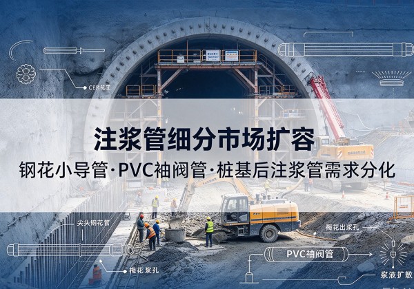 莒县注浆管细分市场扩容，隧道钢花小导管、PVC 袖阀管、桩基后注浆管需求分化